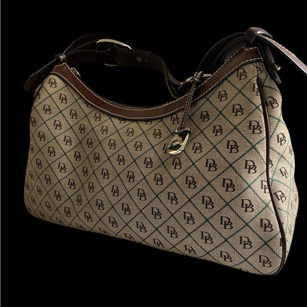 Dooney and Bourke signature monogram shoulder bag, EUC - Picture 2 of 12